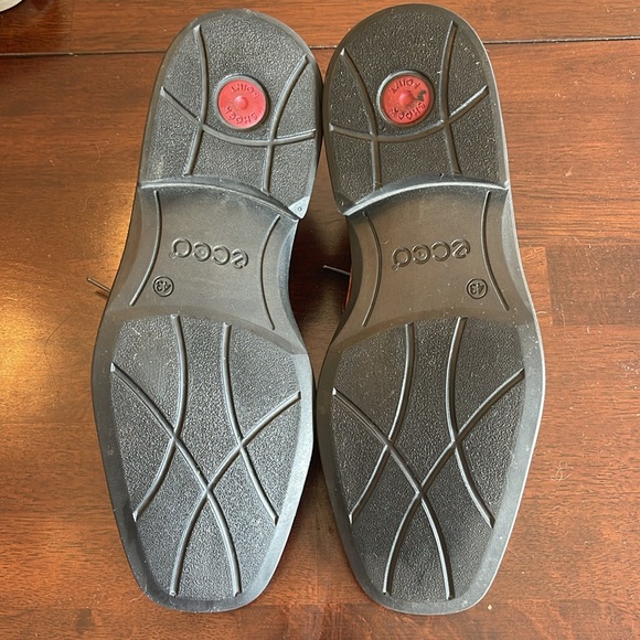 Ecco Oxford Brown Leather Mens Size 9 US 43 EUR shock point - Picture 8 of 8